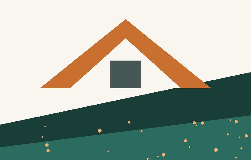 Roof under monsoon rain
